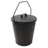 CHARWOOD Coal & Ash Bucket with Lid – Black - 11-317 Fire Baskets / Bowls JVL Products Ltd 12deals bucket Feb25 Fire Kindling Bucket Product Type_Coal Hods / Buckets Product Type_Fire Baskets / Bowls RobC