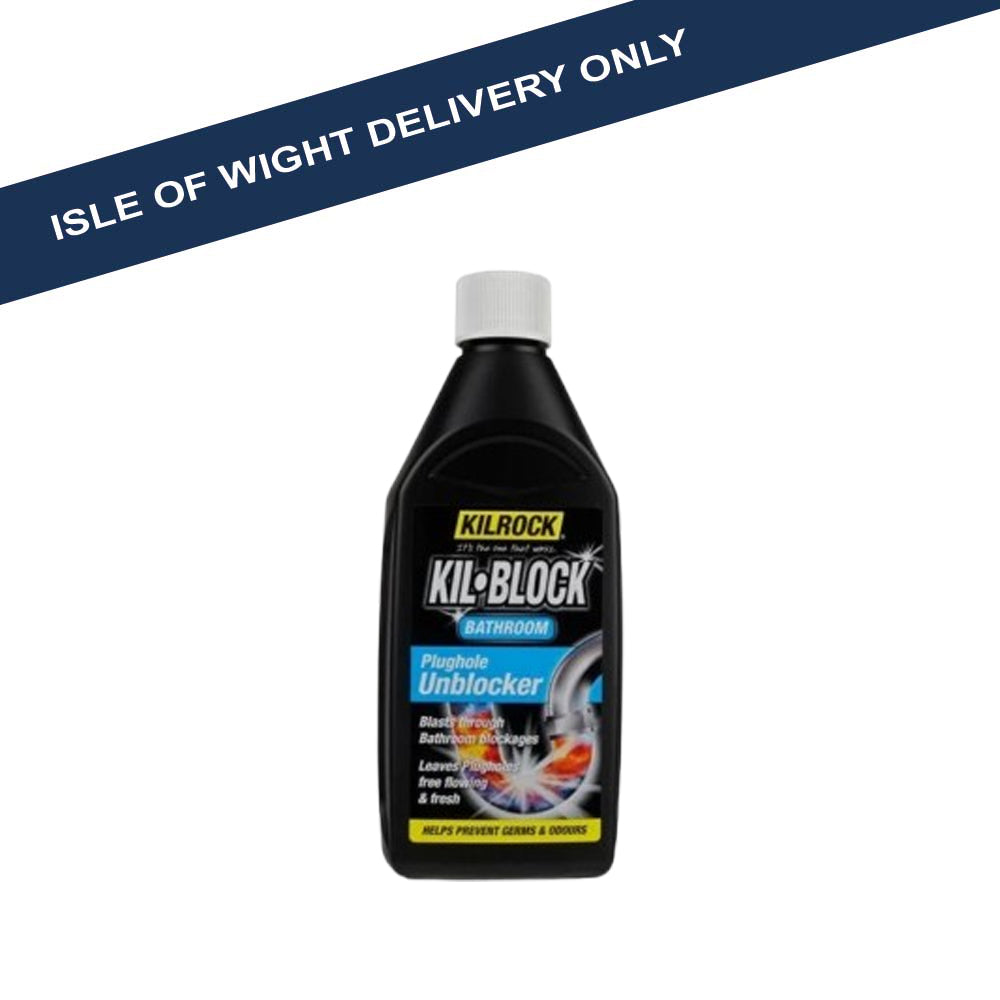 ** Kilrock Kil•Block Bathroom Plughole Unblocker 500ml Drain Unblocking Kilrock Brand_Kilrock Cleaning Consumables Collections_Cleaning Consumables iowonly Kilrock Not Google Product Type_Drain Unblocking