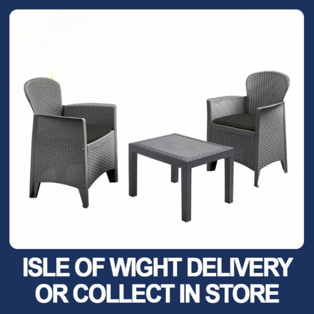 Akita Anthracite Garden Seat Set 3 Piece Outdoor Furniture Koopman April24Leaflet Brand_Koopman Collections_Garden Furniture free delivery Garden Furniture Garden set iowonly MarkH May22 Not Google Product Type_Outdoor Furniture Restricted summer Sundry Home & Garden