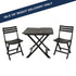 Camping Set Anthracite- 2 Chairs and Table - 42981530