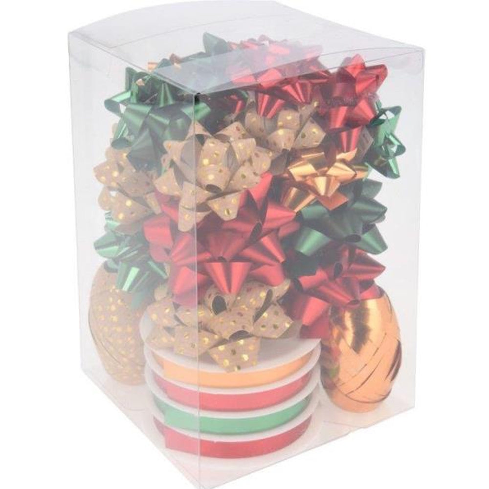 Wrapping Deco Bows/Ribbon Set 30 – Red/Green/Gold - ATC402880 Christmas Giftwrap Koopman International UK Ltd (AIS) All Things Christmas Brand_Koopman CarlR Christmas Christmas Essentials Christmas Gift Wrap / Accs Christmas Products Collections_All Things Christmas Koopman Nov25 Product Type_Christmas Giftwrap Product Type_Giftwrap/Tags Etc.