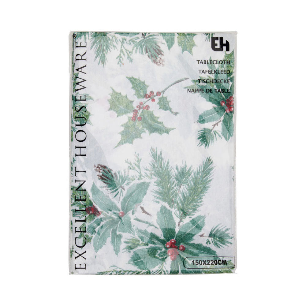 Xmas PEVA Tablecloth - Traditional - CY2702790 Napkins / Serviettes Koopman International UK Ltd (AIS) All Things Christmas Brand_Koopman CarlR Christmas Christmas Essentials Christmas Products Christmas Tableware Collections_All Things Christmas Koopman Napkins / Table Covers Oct25 Product Type_Napkins / Serviettes Xmas