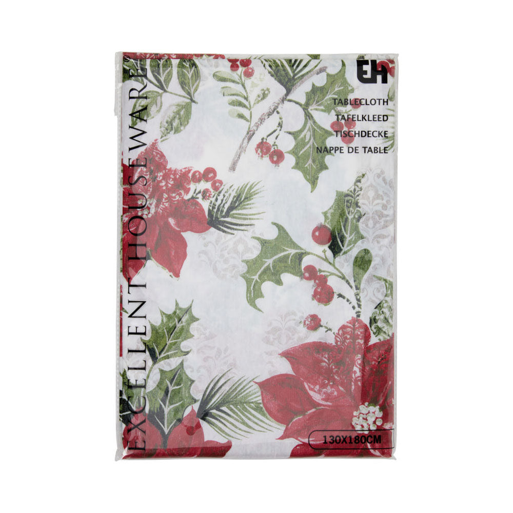 Xmas PEVA Tablecloth - Traditional - CY2702790 Napkins / Serviettes Koopman International UK Ltd (AIS) All Things Christmas Brand_Koopman CarlR Christmas Christmas Essentials Christmas Products Christmas Tableware Collections_All Things Christmas Koopman Napkins / Table Covers Oct25 Product Type_Napkins / Serviettes Xmas