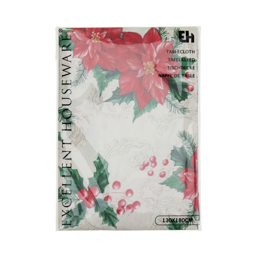 Xmas PEVA Tablecloth - Traditional - CY2702790 Napkins / Serviettes Koopman International UK Ltd (AIS) All Things Christmas Brand_Koopman CarlR Christmas Christmas Essentials Christmas Products Christmas Tableware Collections_All Things Christmas Koopman Napkins / Table Covers Oct25 Product Type_Napkins / Serviettes Xmas