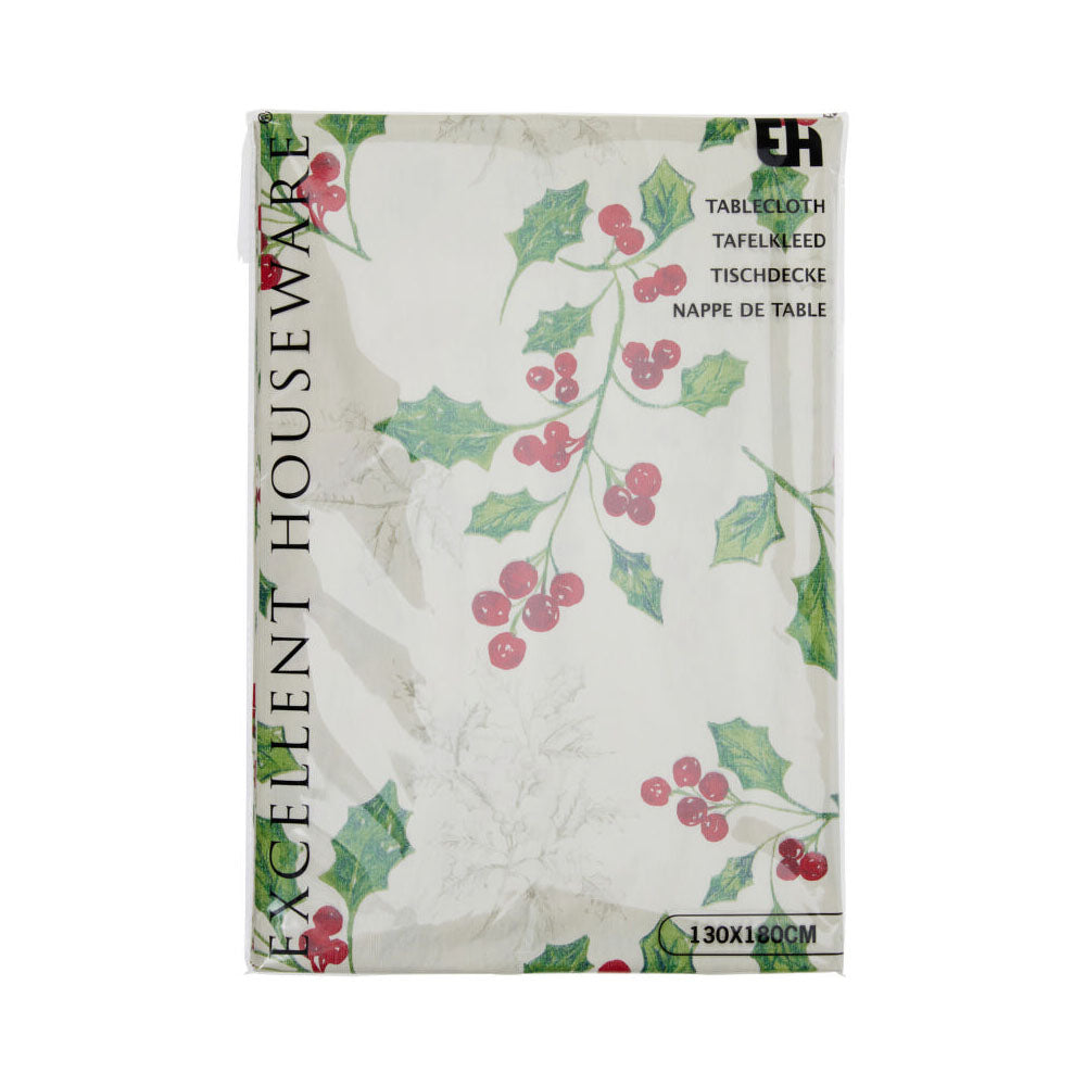 Xmas PEVA Tablecloth - Traditional - CY2702790 Napkins / Serviettes Koopman International UK Ltd (AIS) All Things Christmas Brand_Koopman CarlR Christmas Christmas Essentials Christmas Products Christmas Tableware Collections_All Things Christmas Koopman Napkins / Table Covers Oct25 Product Type_Napkins / Serviettes Xmas