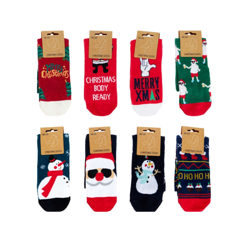 Christmas Design Socks – One Size - AAE444860 Socks Koopman International UK Ltd (AIS) All Things Christmas Boots & Socks Brand_Koopman CarlR Christmas Christmas Gifts Christmas Novelty Christmas Products Collections_All Things Christmas Koopman Oct25 Product Type_Socks Xmas