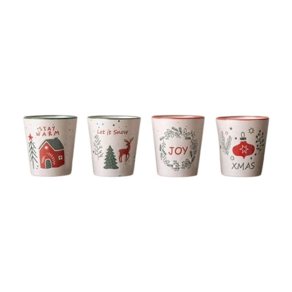 Xmas Design Stoneware Mug - Q75600820 Christmas Mugs Koopman International UK Ltd (AIS) All Things Christmas Brand_Koopman CarlR Christmas Christmas Essentials Christmas Gifts Christmas Novelty Christmas Party Christmas Products Christmas Tableware Collections_All Things Christmas Koopman Oct25 Product Type_Christmas Mugs