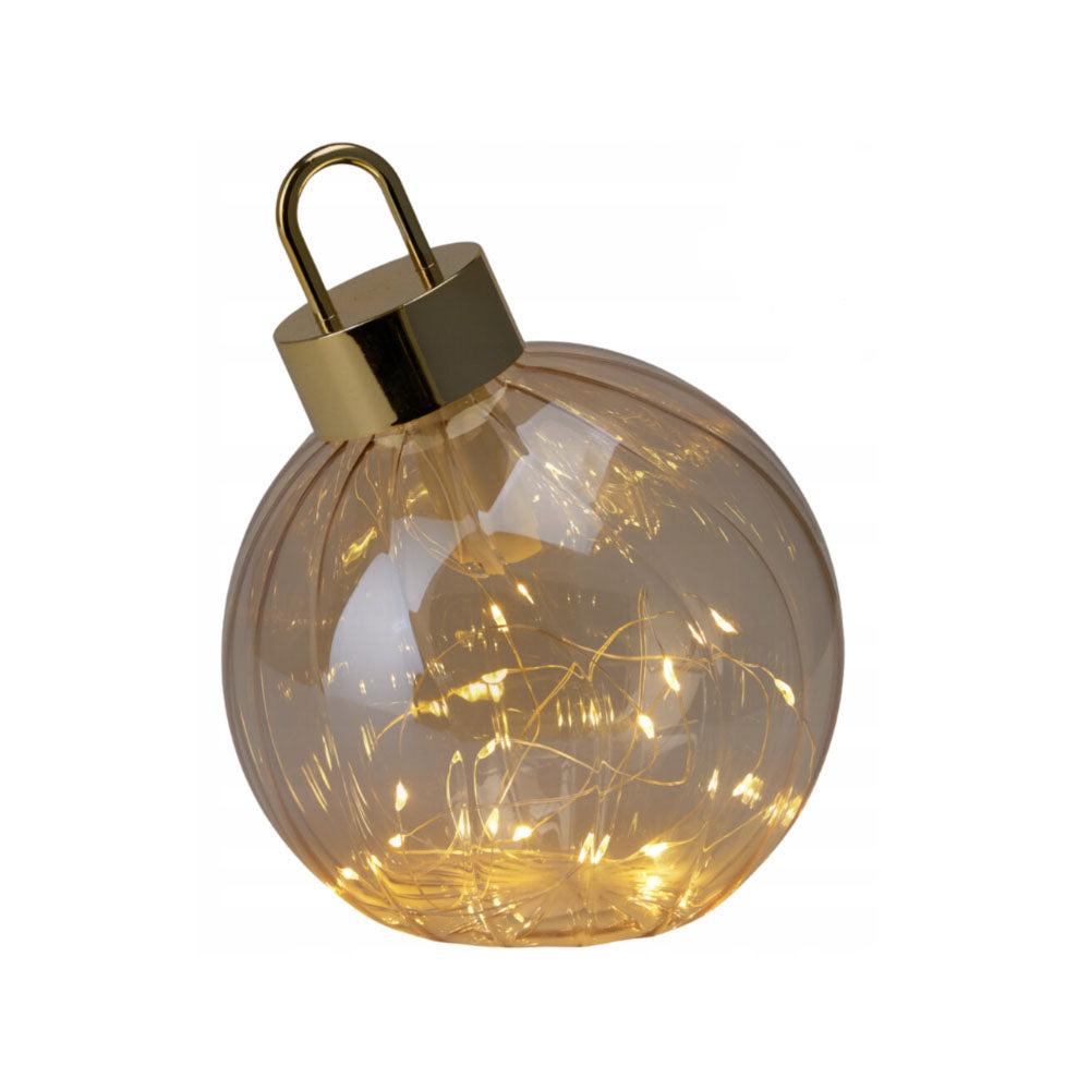 Xmas Large Light Up Bauble – Amber - ABR220260 Baubles Koopman International UK Ltd (AIS) All Things Christmas Brand_Koopman CarlR Christmas Christmas Decorations Christmas Essentials Christmas Lights Christmas Novelty Christmas Products Christmas Tree Lights Collections_All Things Christmas Koopman More Christmas Decorations Oct25 Product Type_Baubles Product Type_Christmas Decorations Product Type_Christmas Lights Xmas