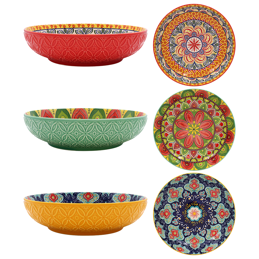 Lesser & Pavey LP73057 22cm Tuscany Bowl - Various Designs Bowls LESSER & PAVEY Brand_Lesser and Pavey CarlR China Wares Collections_Plates and Bowls Dining & Tableware Feb24 Google Product Kitchen & Dining Lesser & Pavey Plates & Bowls Product Type_Bowls / Dishes etc.