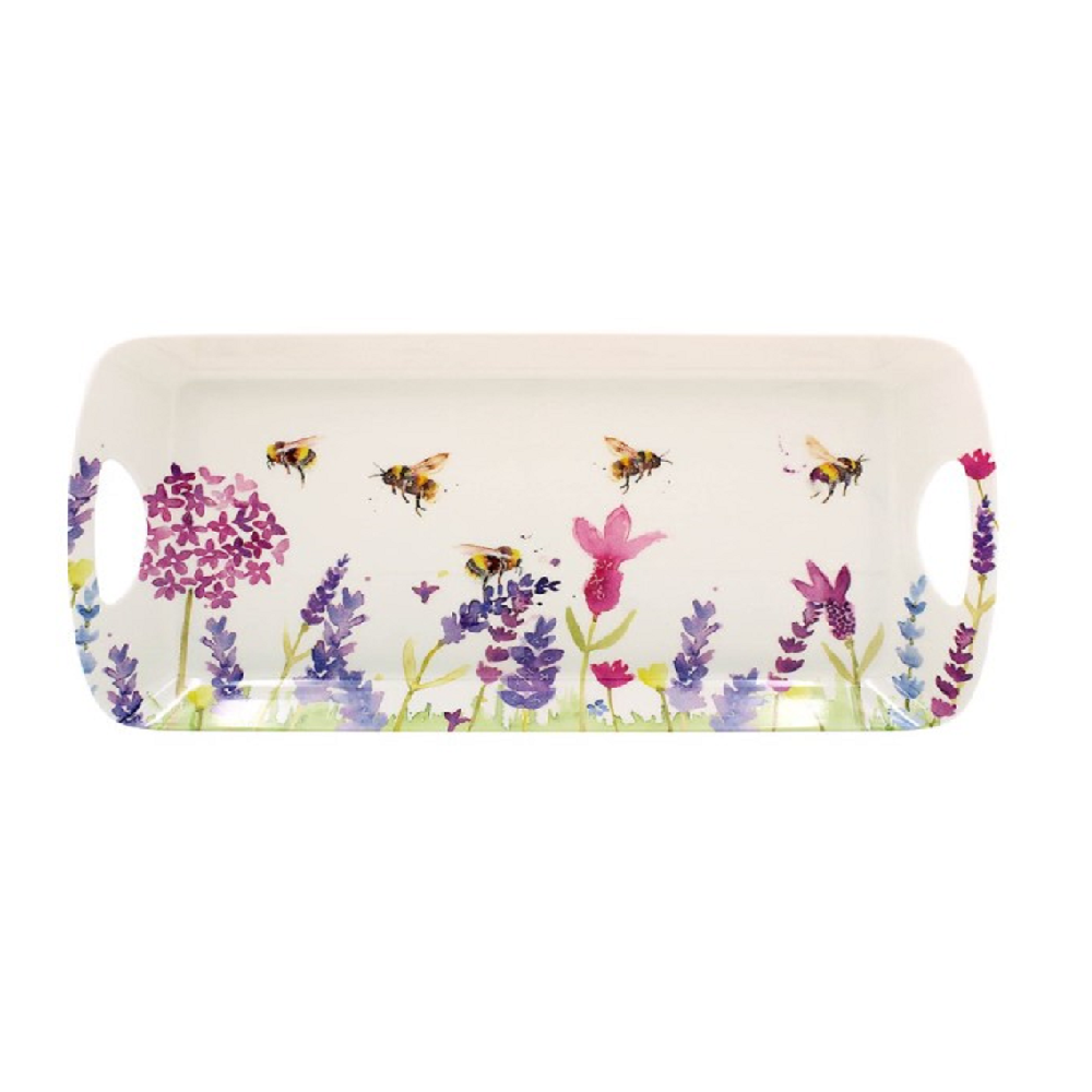 Lesser & Pavey LP95636 Lavender & Bees Tray - Medium - Premium Trays from LESSER & PAVEY - Just $4.99! Shop now at W Hurst & Son (IW) Ltd