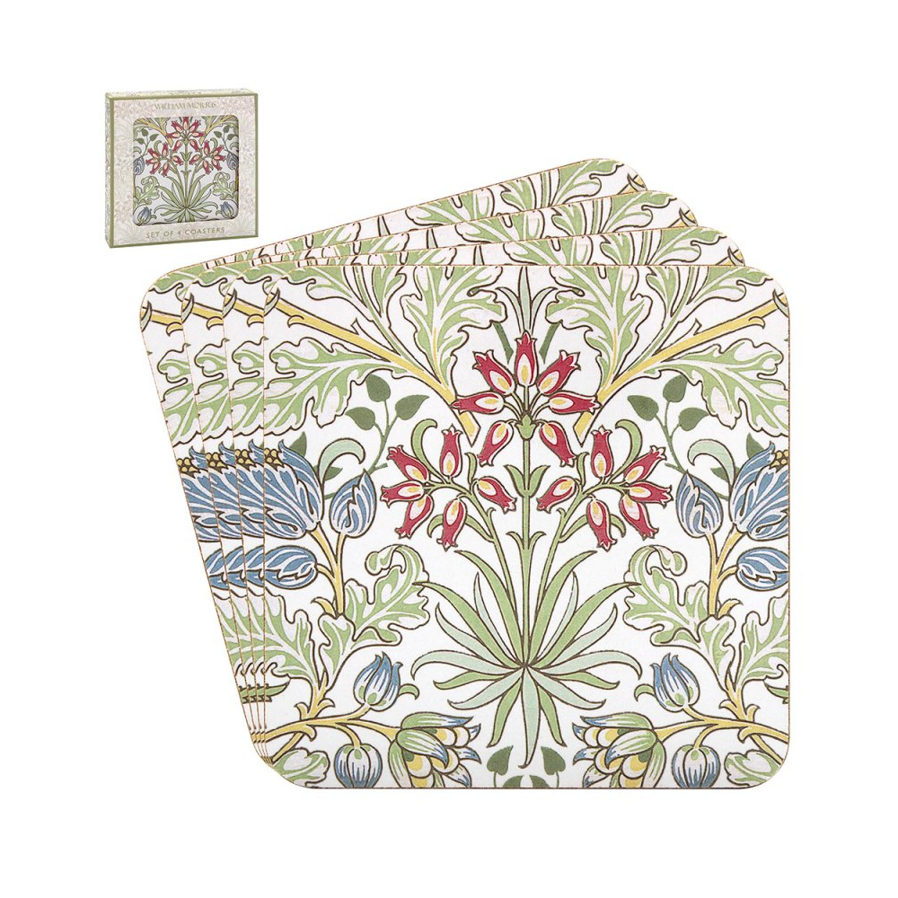 Lesser & Pavey LP95570 Hyacinth by William Morris Coasters Set of 4 - Premium Coasters from LESSER & PAVEY - Just $2.70! Shop now at W Hurst & Son (IW) Ltd
