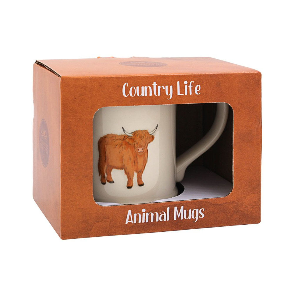 Embossed Mug - Highland Cow - LP75115 Single Mug Lesser & Pavey Ltd autumnal charm Brand_Lesser and Pavey CarlR Collections_Mugs Cups and Saucers Dining & Tableware Drink Drinkware Kitchen & Dining Lesser & Pavey mug Mugs Mugs Cups & Saucers Product Type_Single Mugs sep25