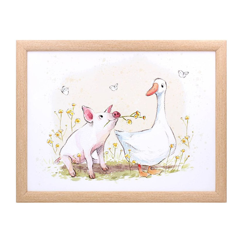 Lesser and Pavey Laptray – Pig & Duck - LP96460 laptray Lesser & Pavey Ltd autumnal charm Brand_Lesser and Pavey CarlR Collections_Giftware Collections_Trays Tablemats and Coasters Giftware Laptray Lesser & Pavey Product Type_Giftware Product Type_Trays sep25 Tray Trays Trays Tablemats & Coasters