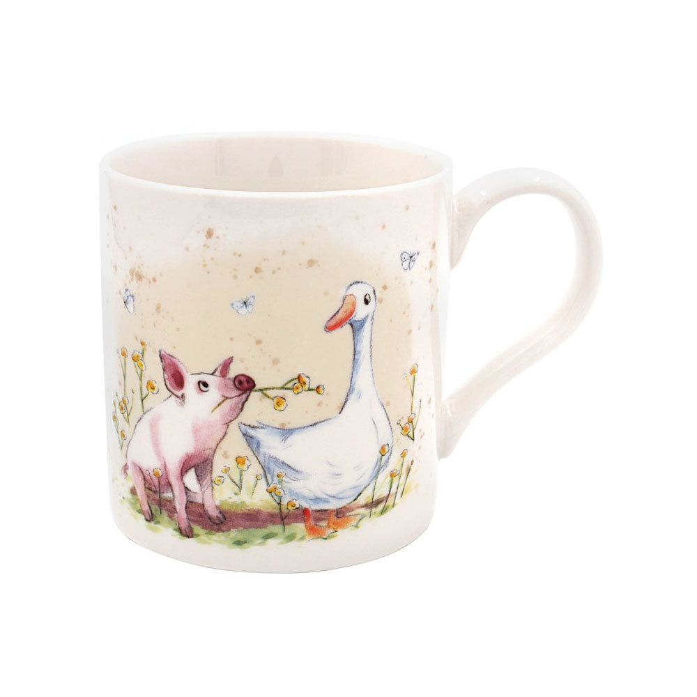 Lesser & Pavey Mug – Pig & Duck - LP96424 Single Mug Lesser & Pavey Ltd autumnal charm Brand_Lesser and Pavey CarlR Collections_Mugs Cups and Saucers Dining & Tableware Drink Drinkware Kitchen & Dining Lesser & Pavey mug Mugs Mugs Cups & Saucers Product Type_Single Mugs sep25