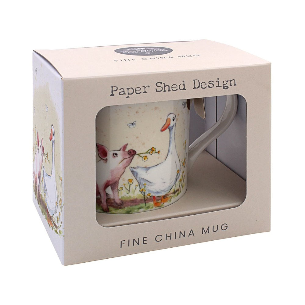 Lesser & Pavey Mug – Pig & Duck - LP96424 Single Mug Lesser & Pavey Ltd autumnal charm Brand_Lesser and Pavey CarlR Collections_Mugs Cups and Saucers Dining & Tableware Drink Drinkware Kitchen & Dining Lesser & Pavey mug Mugs Mugs Cups & Saucers Product Type_Single Mugs sep25