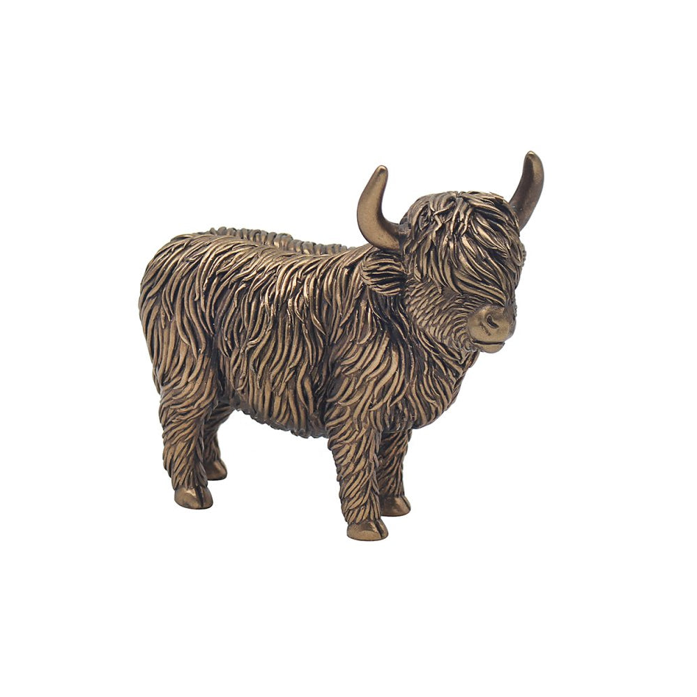 Lesser & Pavey Reflections Bronzed Highland Cow 13cm - LP72550A Ornaments Lesser & Pavey Ltd aug25 Brand_Lesser and Pavey CarlR Collections_Home Interiors Collections_More Decor & Giftware Decor & Giftware Giftware Home Home & Garden Home Interiors Lesser & Pavey More Decor & Giftware Ornaments Product Type_Garden Ornaments Product Type_Giftware Product Type_Ornaments