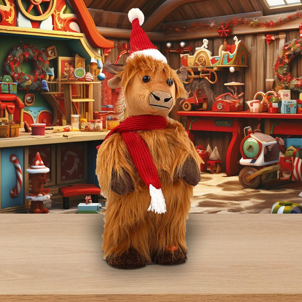 Lesser and Pavey Christmas Highland Cow Standing - LP54854 Christmas Decorations Lesser & Pavey Ltd All Things Christmas Brand_Lesser and Pavey CarlR Christmas Christmas Decorations Christmas Gifts Christmas Ornaments Christmas Products Collections_All Things Christmas Lesser & Pavey More Christmas Decorations Product Type_Christmas Decorations sep25 Xmas