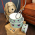 Little Dog BWL21 Turquoise Heart Dog Bowl - Large Cat / Dog The Little Dog Laughed Ltd Feb25 Product Type_Cat / Dog RobC