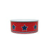 Little Dog BWL13 Red Star Dog Bowl - Small Cat / Dog The Little Dog Laughed Ltd Feb25 Product Type_Cat / Dog RobC
