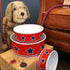 Little Dog BWL15 Red Star Dog Bowl - Large Cat / Dog The Little Dog Laughed Ltd Feb25 Product Type_Cat / Dog RobC