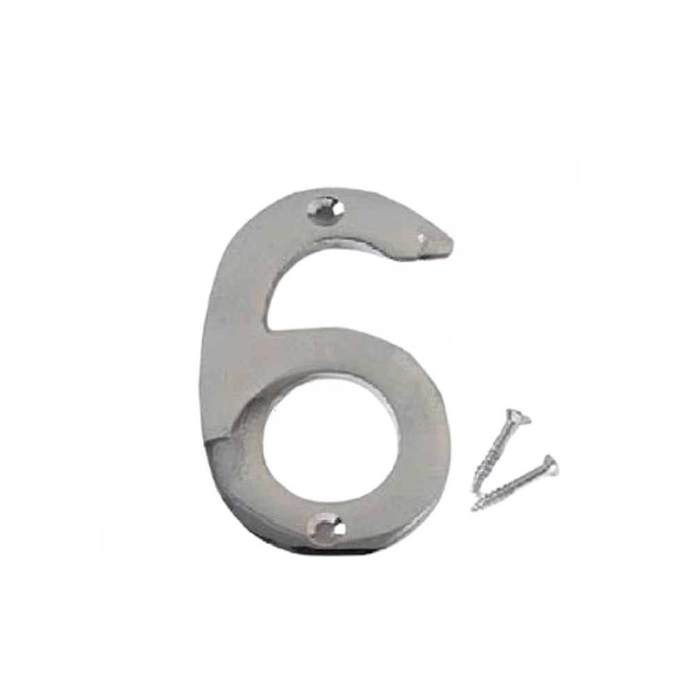 Merriway M5961 Numeral Chromed Brass No. 6 or 9 75mm Signs / Numbers Merriway Brass Chrome Chrome finish Chromed Collections_Signs / Numbers Feb25 Product Type_Signs / Numbers RobC