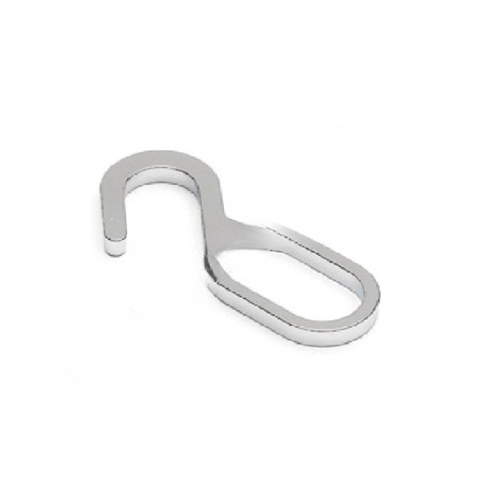 Merriway M5918 Oval Wardrobe Rail Hook Chrome Clothes Hangers Merriway Brand_Merriway D Type Hanger Feb25 Merriway Product Type_Clothes Hangers Product Type_Rails / Hangers RobC