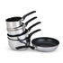 Prestige 76328 9X Tougher S/Steel Saucepan Set 4PCE + Free Milkpan