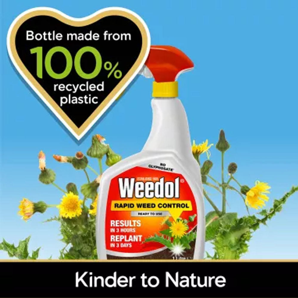 Weedol 121163 Rapid Action Weed Killer - 1 Litre Ready to Use (RTU) Weed Control Decco Ltd McMinn * Apr25 CarlR Collections_Weedkillers Product Type_Weed Control Weed Killer weedkiller Weedkillers Weedol