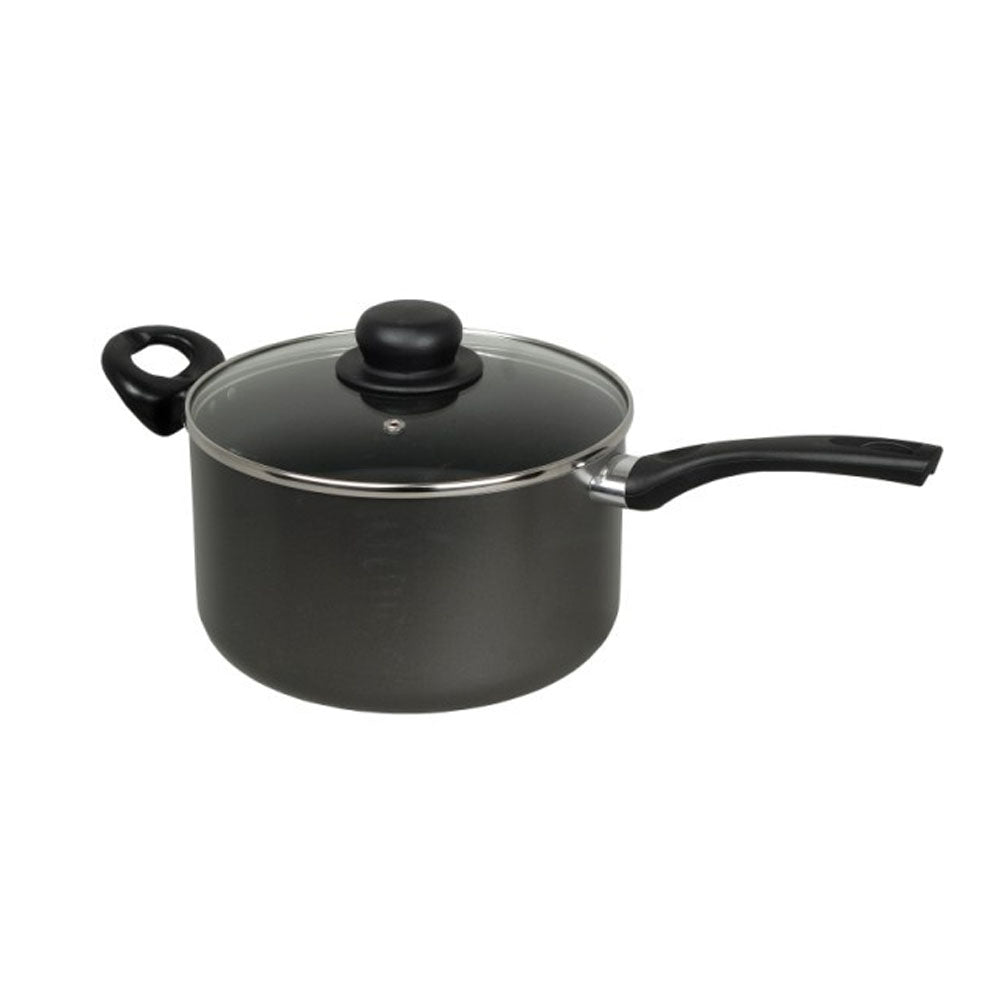 Non-Stick Saucepan & Lid 22cm - 022 Sauce Pan MTK Housewares Ltd CarlR Collections_Saucepans / Casseroles Collections_Saucepans and Caseroles Kitchen Kitchen & Dining Kitchenware Oct25 Product Type_Saucepans Saucepan Saucepans Saucepans & casseroles