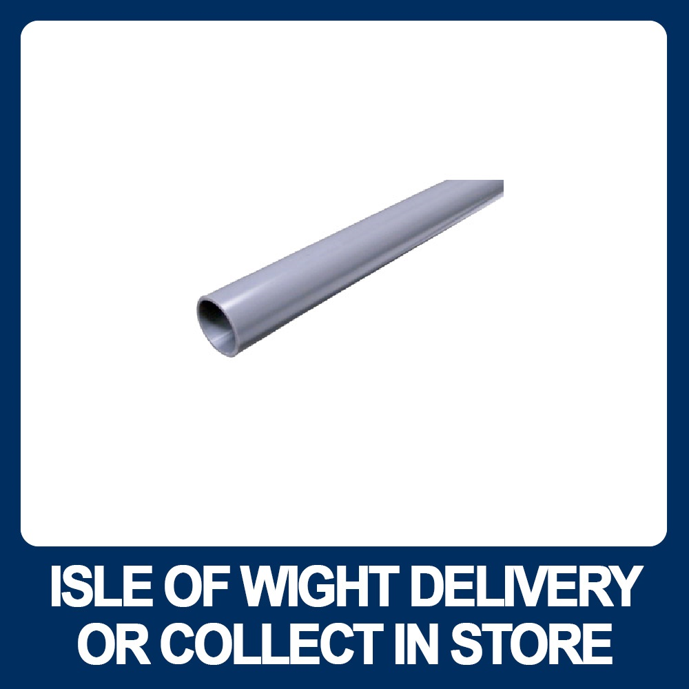 Flopast 40mm x 3m Waste Pipe Grey - Part No. 60010023 - Premium pipe from Mueller Primaflow - Just $26.75! Shop now at W Hurst & Son (IW) Ltd