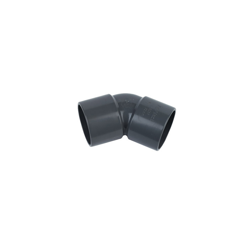 Floplast ABS Solvent Weld 135 Degree Obtuse Bend 40mm Grey
