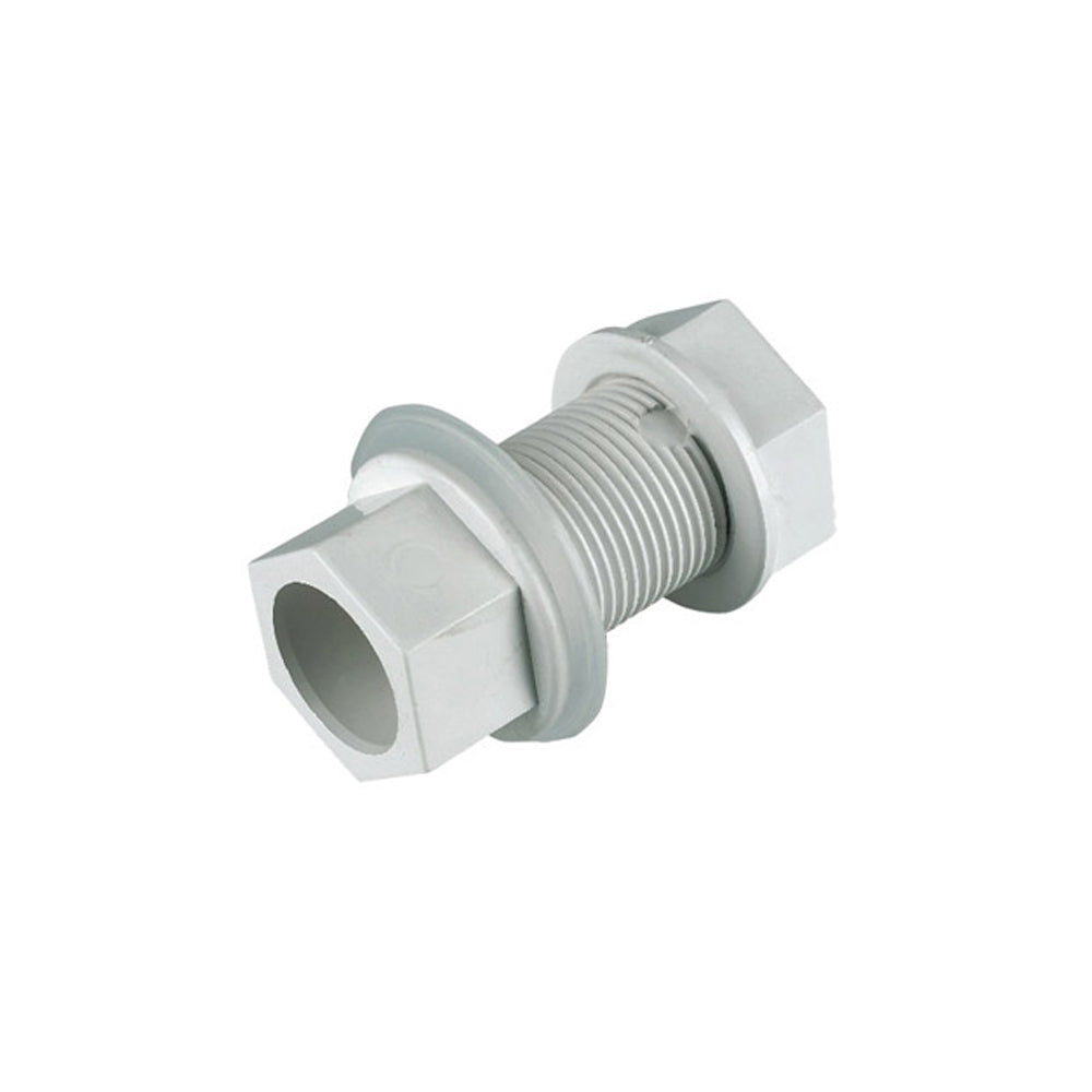 PS PP Overflow Straight Tank Connector – White - 90015017 pipe Primaflow Ltd (NMBS) aug25 CarlR Collections_Pipe / Drain Tools Collections_Plumbing Fittings Pipe & Drain Tools Pipe Fitting Plumbing Plumbing Fittings Primaflow
