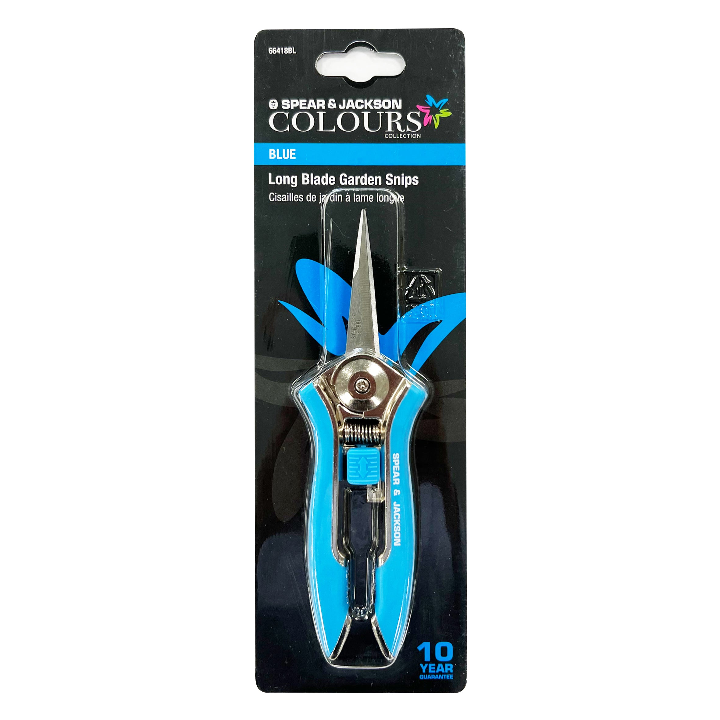 Long Blade Snips - 66418BL Snips Neill Tools Limited aug25 Brand_Spear and Jackson CarlR Garden Garden Tools Gardening Home & Garden Product Type_Pruning / Protection Product Type_Snips Pruning / Cutting Tools Spear & Jackson Spear and Jackson