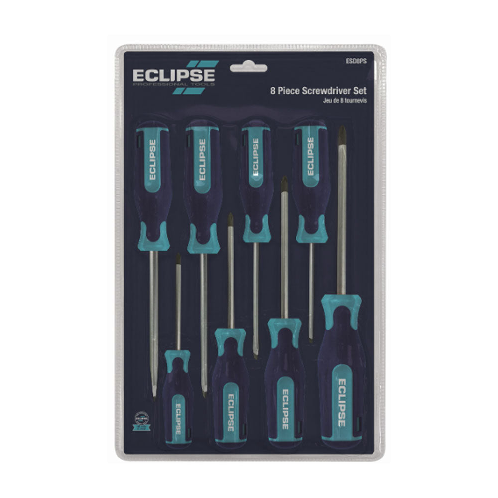 Eclipse 8 Piece Screwdriver Set - ESD8PS Screwdriver Sets Neill Tools Limited Brand_Eclipse CarlR Collections_Drills and Screwdrivers Collections_Screwdrivers / Hex Keys Drills & Screwdrivers Eclipse Manual Screwdrivers Oct25 Power Drills & Screwdrivers Product Type_Power Drills & Screwdrivers Product Type_Screwdriver Sets Product Type_Screwdrivers Pozi Screwdrivers Screwdrivers & Hex Keys
