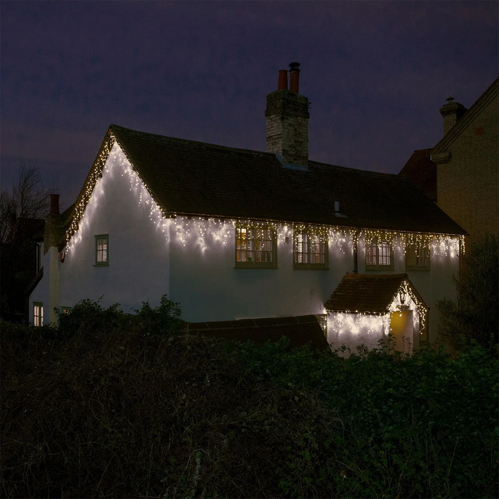 NOMA Snowing Icicle Lights 7.5m – White - 6825043 Christmas Lights Leisuregrow Products Ltd All Things Christmas Brand_Noma CarlR Christmas Christmas Decorations Christmas Essentials Christmas Lights Christmas Products Christmas Tree Lights Collections_All Things Christmas Collections_Outdoor Lights Noma Nov25 Outdoor Lights Product Type_Christmas Lights Product Type_Outdoor Lights