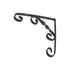 Ornamental Bracket 244-0200BK Black 200mm - Sturdy Metal Wall Support Shelf Brackets A Perry & Co (Hinges) Ltd (NMBS) A PERRY & CO (HINGES) LTD Bracket Brand_A Perry CarlR Feb25 Garden Hanging Basket Bracket Home & Garden Product Type_Shelf Brackets Shelf Brackets