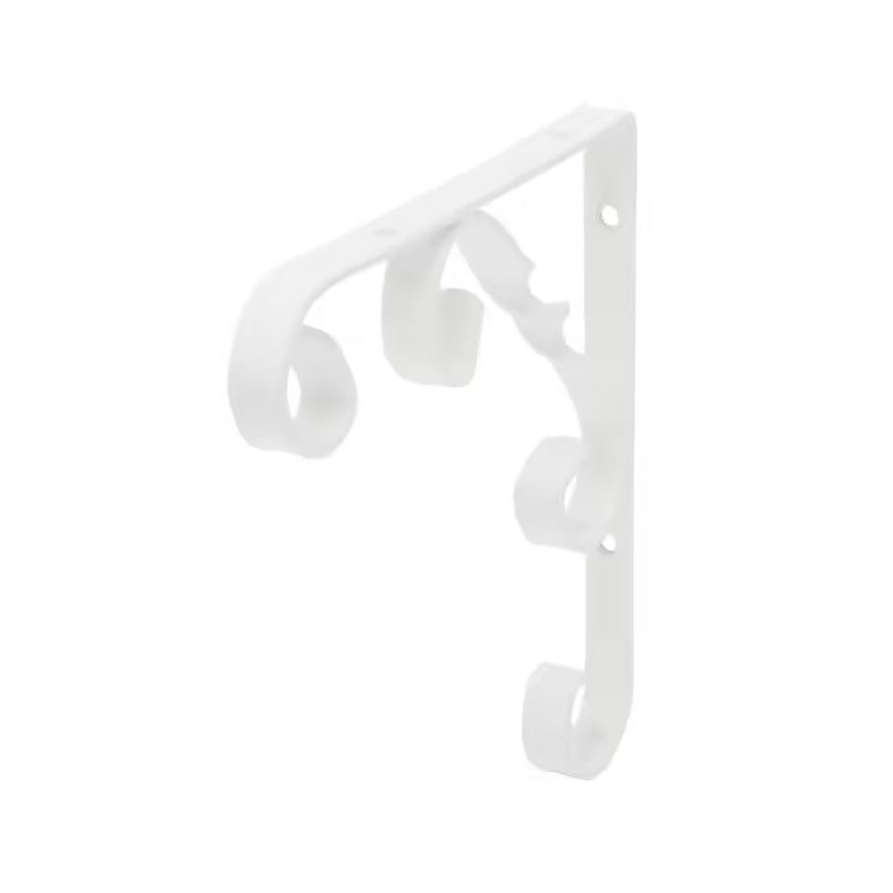 Ornamental Bracket White 150mm - 244-0150WH Shelf Brackets A Perry & Co (Hinges) Ltd (NMBS) A PERRY & CO (HINGES) LTD Bracket Brand_A Perry CarlR Hanging Basket Bracket Home/Garden Nov24 Product Type_Shelf Brackets Shelf Brackets Sundry Home & Garden