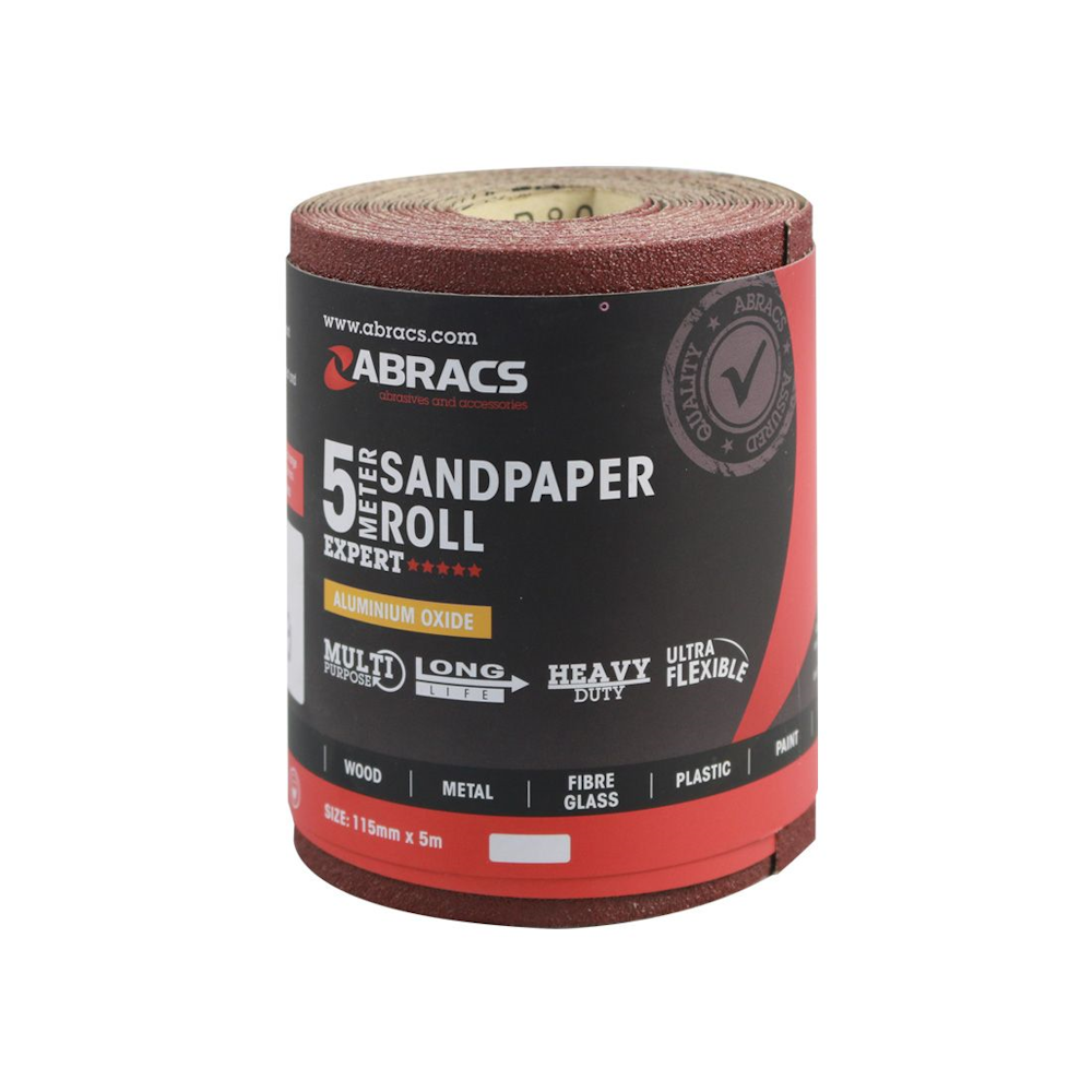 Abracs Aluminium Oxide Paper 5m - Various Grits