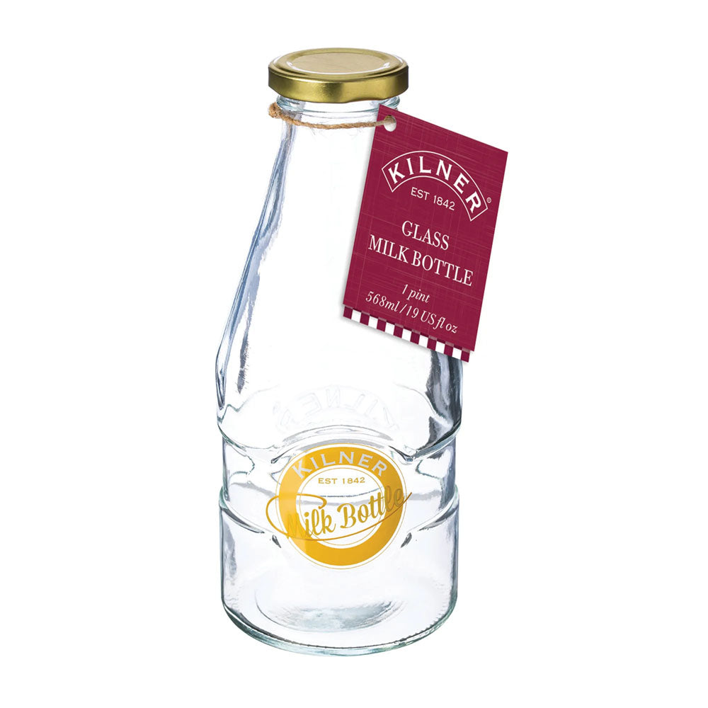Kilner Glass Milk Bottle 1 Pint - 0025.713 Food Storage Rayware Ltd CarlR Collections_Food Storage Collections_Jars / Bottles Food Storage Jars & Bottles Kilner Kitchen Kitchen & Food Storage Kitchenware Oct25 Product Type_Food Storage Product Type_Jars & Bottles Rayware