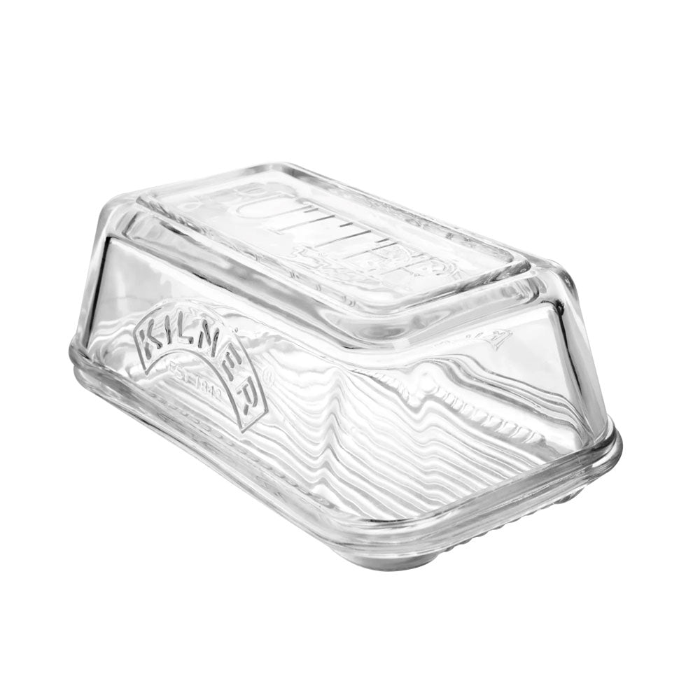 Kilner Glass Butter Dish - 0025.350 Butter Dishes Rayware Ltd Butter Dishes CarlR Collections_Food Storage Food Storage Kilner Kitchen & Food Storage Oct25 Product Type_Butter Dishes Product Type_Food Storage Product Type_Sundry Food Storage Rayware