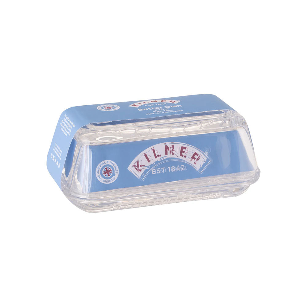 Kilner Glass Butter Dish - 0025.350 Butter Dishes Rayware Ltd Butter Dishes CarlR Collections_Food Storage Food Storage Kilner Kitchen & Food Storage Oct25 Product Type_Butter Dishes Product Type_Food Storage Product Type_Sundry Food Storage Rayware