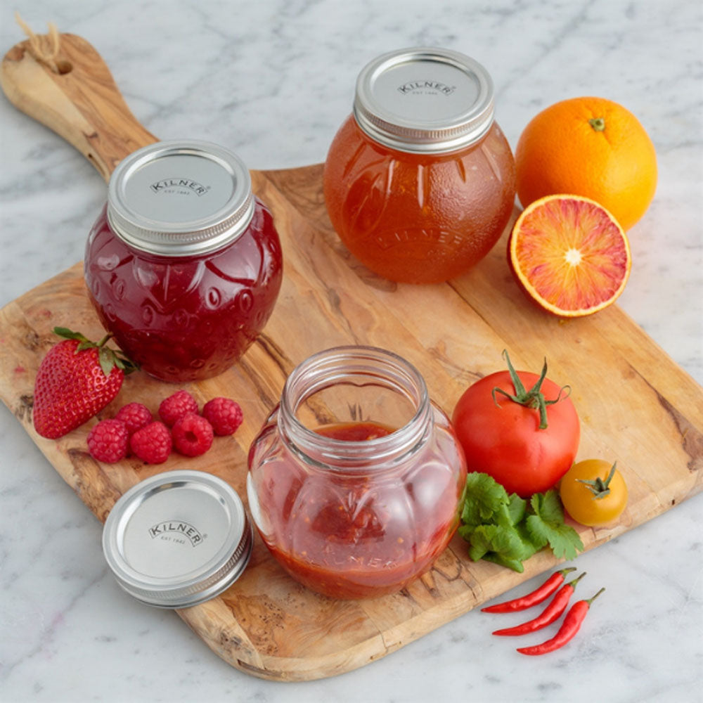 Kilner Orange Fruit Preserve Jar 0.4L - 0025.581 Food Storage Rayware Ltd CarlR Collections_Food Storage Food Storage Food StorageStorage Kilner Kitchen & Food Storage Oct25 Product Type_Food Storage Product Type_Sundry Food Storage Rayware