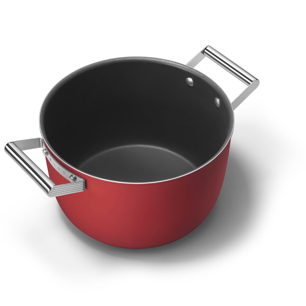 Smeg CKFC2611RDM Red 26 cm Non-stick Casserole Dish