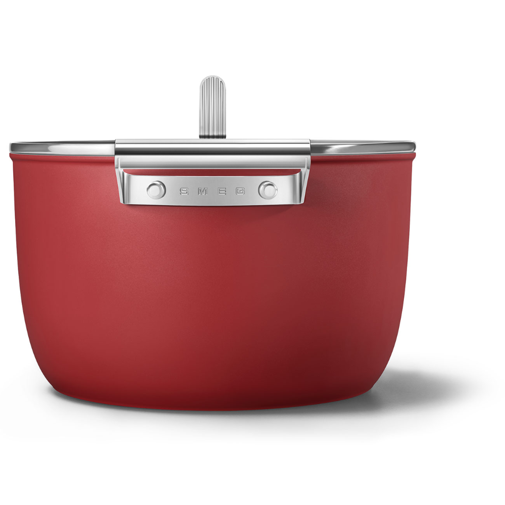 Smeg CKFC2611RDM Red 26 cm Non-stick Casserole Dish