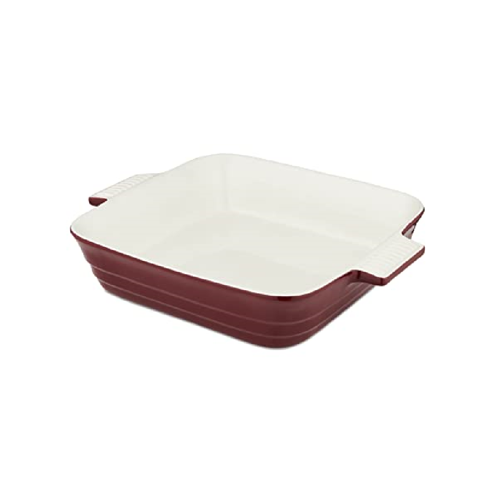 BO875003RED Ceramic Square Oven Dish 26cm - Red - Premium Roasting Pans & Racks from What More UK - Just $20! Shop now at W Hurst & Son (IW) Ltd