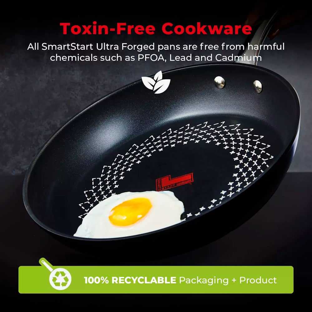 Tower T900302 Smart Start Ultra Forged 30cm Frying Pan Frying Pans R K Wholesale Ltd (AIS) Brand_Tower CarlR Cookware Cookware & Bakeware Dec24 Frying Frying pan Kitchen & Dining Kitchen Tools & Utensils Product Type_Frying Pans Skillets & Frying Pans Tower