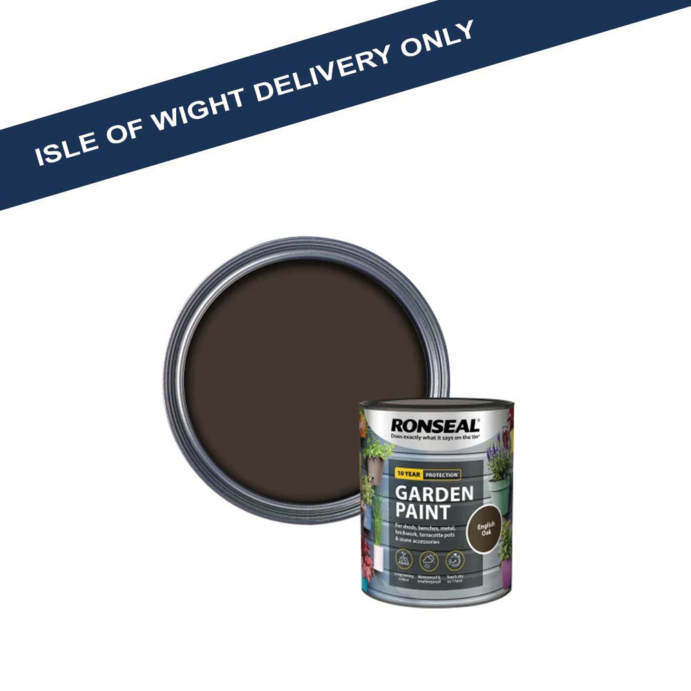 Ronseal Garden Paint 750ml – English Oak - RSLGPEO750 Outdoor Wood Paints Toolbank Ltd (NMBS) Brand_Ronseal CarlR Collections_Exterior Paints Collections_Specialist Paints Exterior Paints Metal Paints Oct25 Ronseal Specialist Paints Toolbank