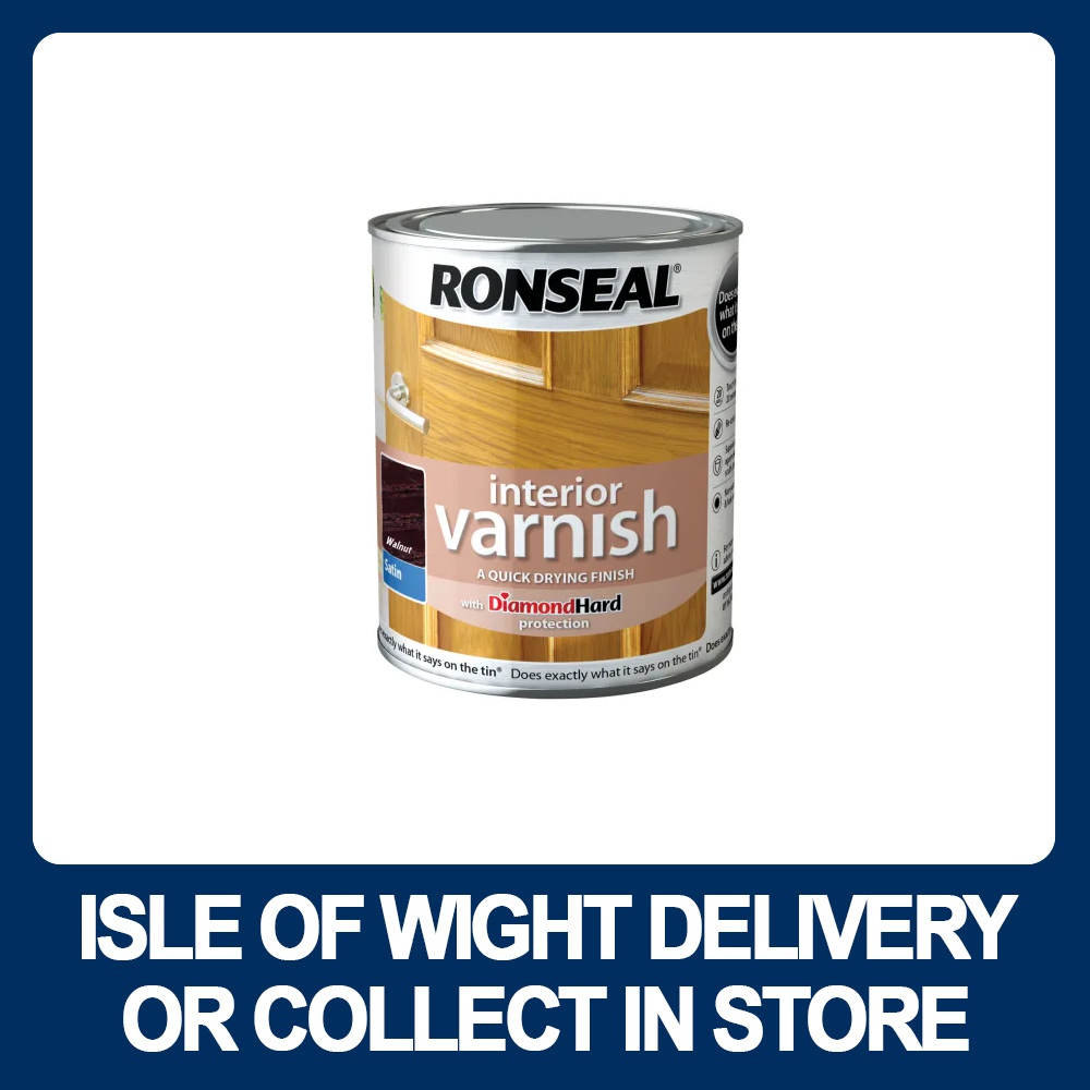Ronseal Internal Varnish - 250ml - Various Colours - Premium Varnish Clear Gloss from RONSEAL - Just $8.70! Shop now at W Hurst & Son (IW) Ltd