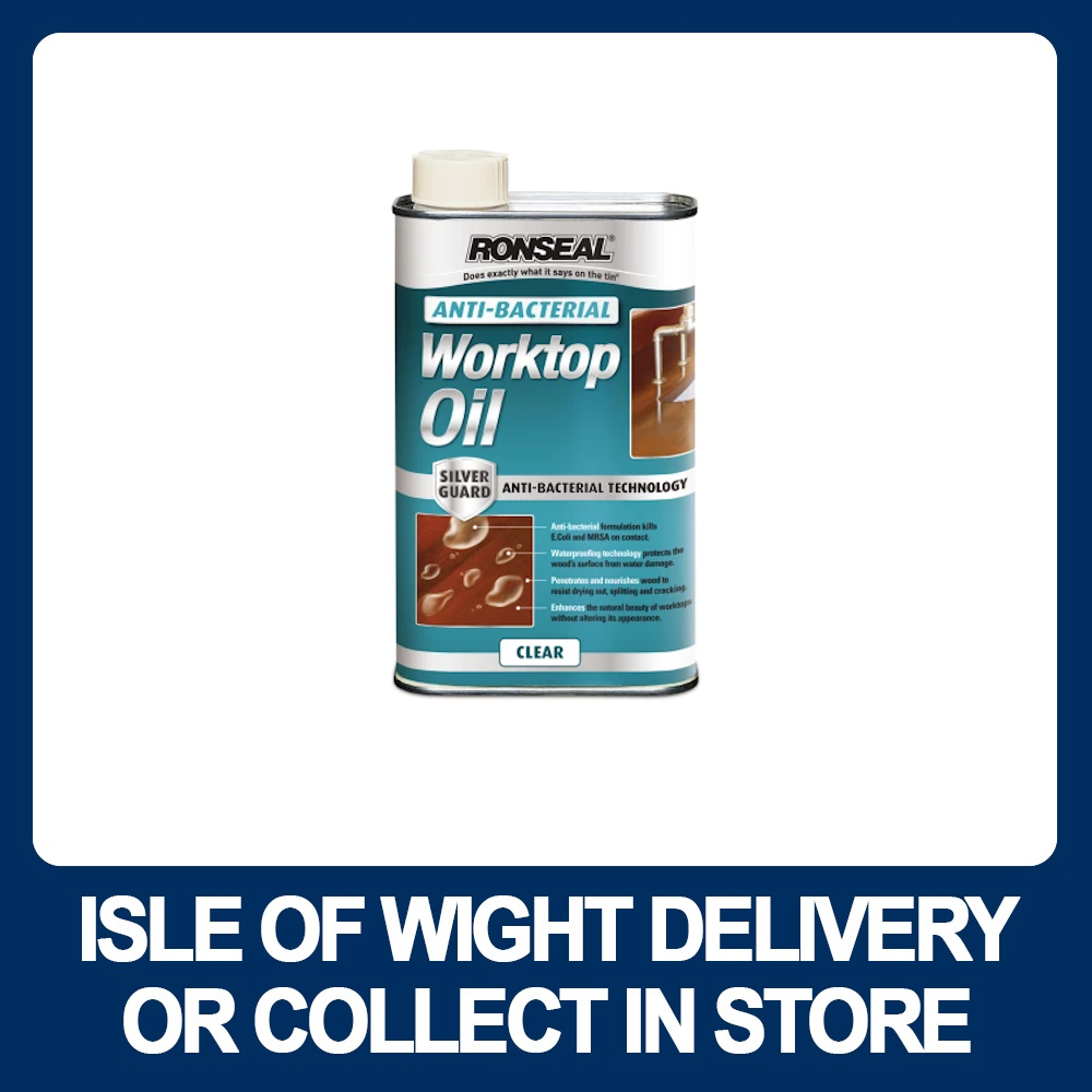 Ronseal Anti Bacterial Worktop Oil 1 litre - Premium Outdoor Wood Treatment from RONSEAL - Just $31.99! Shop now at W Hurst & Son (IW) Ltd