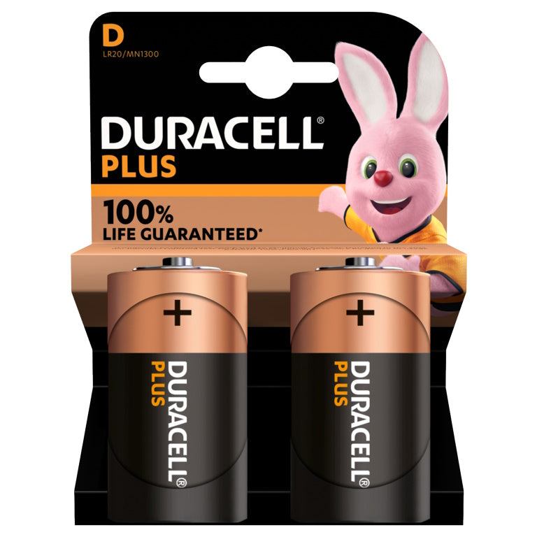 Duracell D Size Battery - Pack of 2 - Premium Size D Batteries from Duracell - Just $4.3! Shop now at W Hurst & Son (IW) Ltd